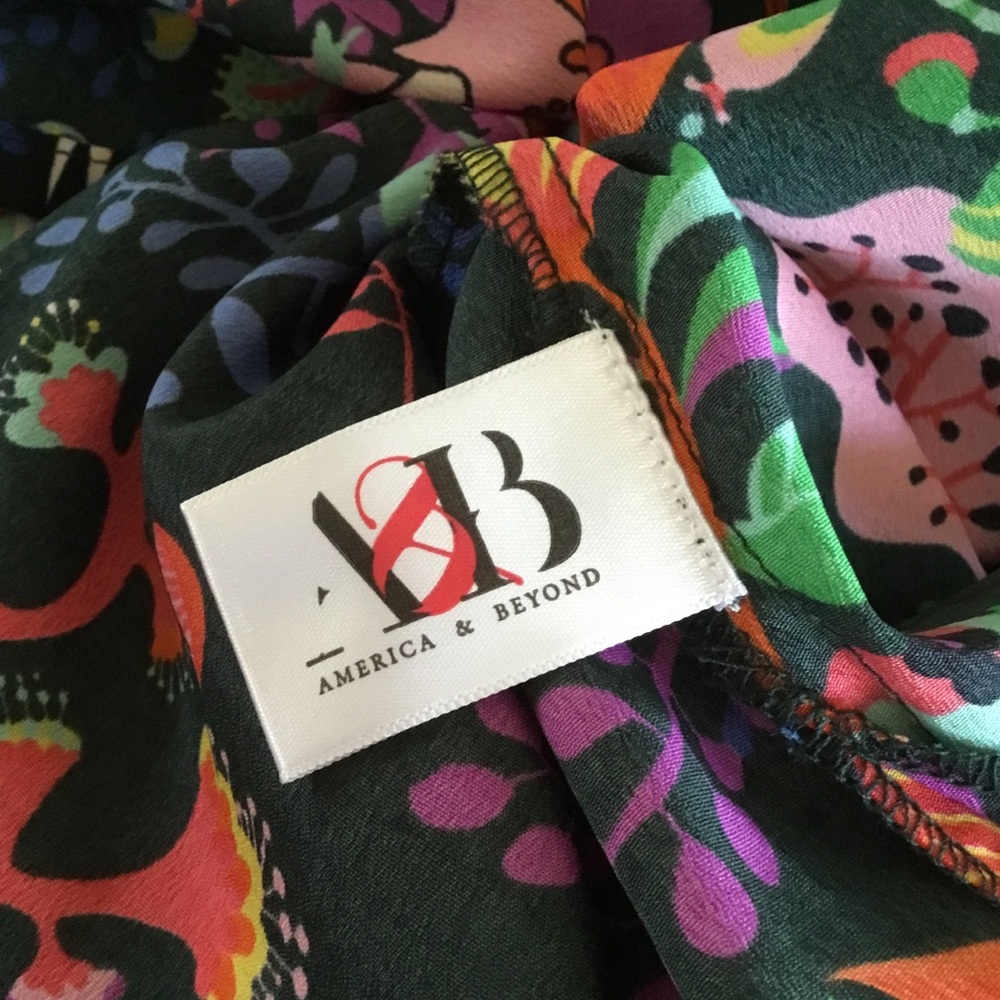 NEW America & Beyond Majestic Nights Elephant Floral Print Maxi Dress - Picture 11 of 12